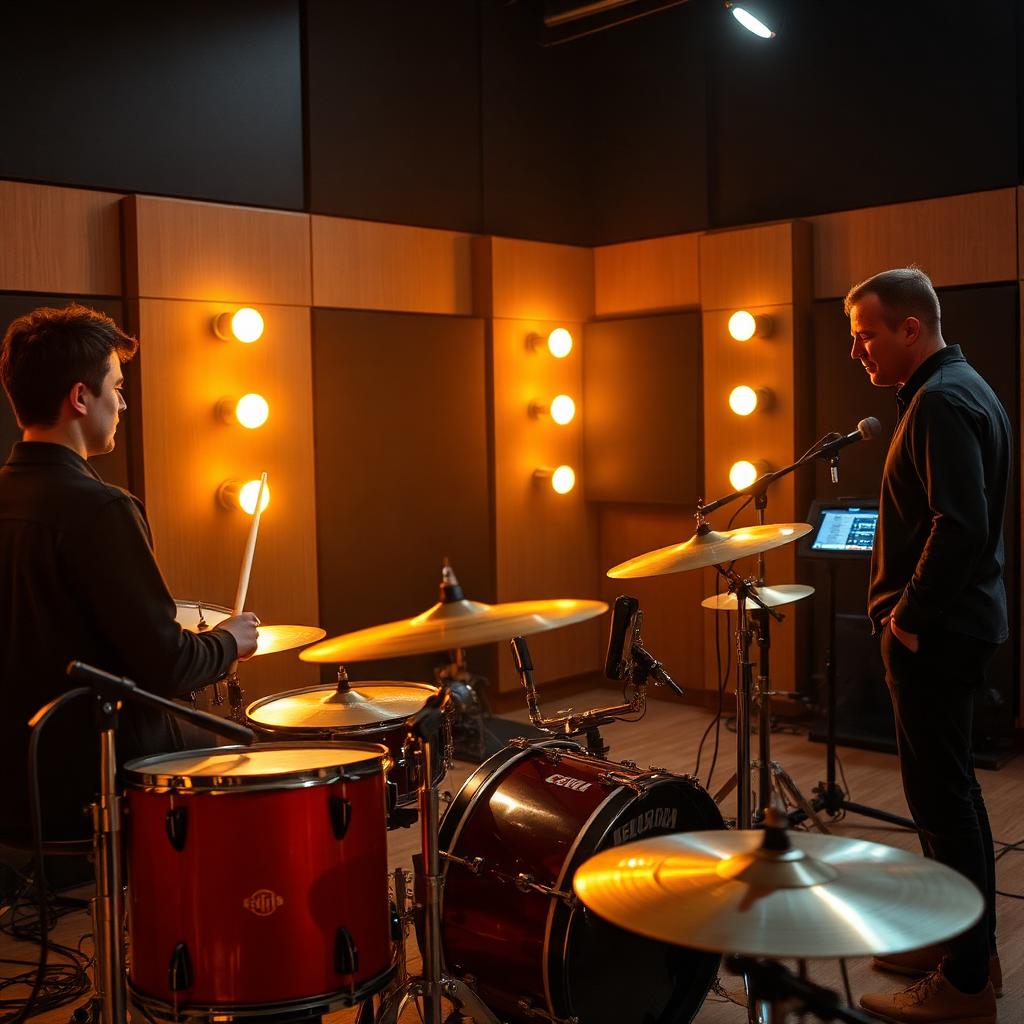 Axel tocando en la academia Casa de la Música